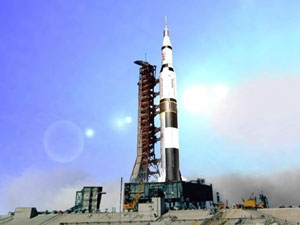 Saturn 5 rocket moon landing